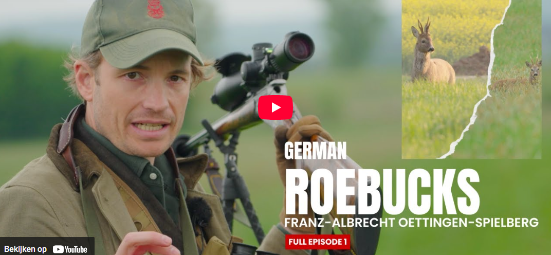Aanbersen van reebok met Franz-Albrecht Oettingen-Spielberg in Duitsland